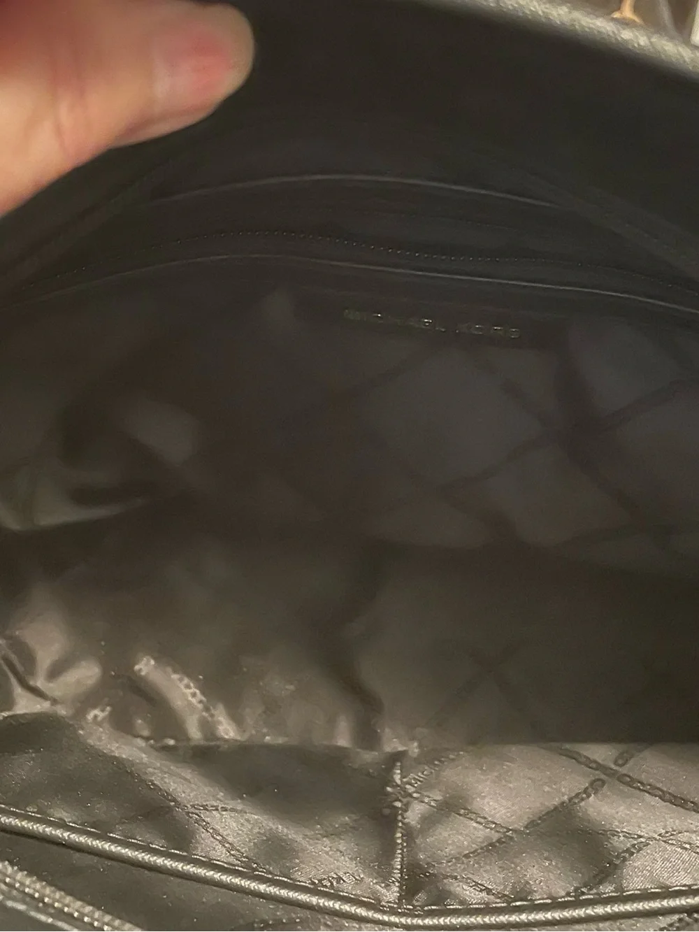 Michael Kors Black Nylon Tote with Gold Logo Hardware